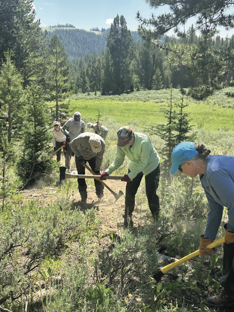 Volunteers rebuild the Kemmerer Bridger-Teton Trails