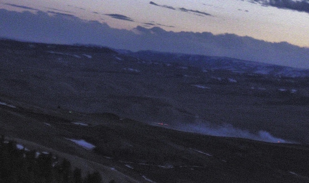 6 acre fire reported west of La Barge