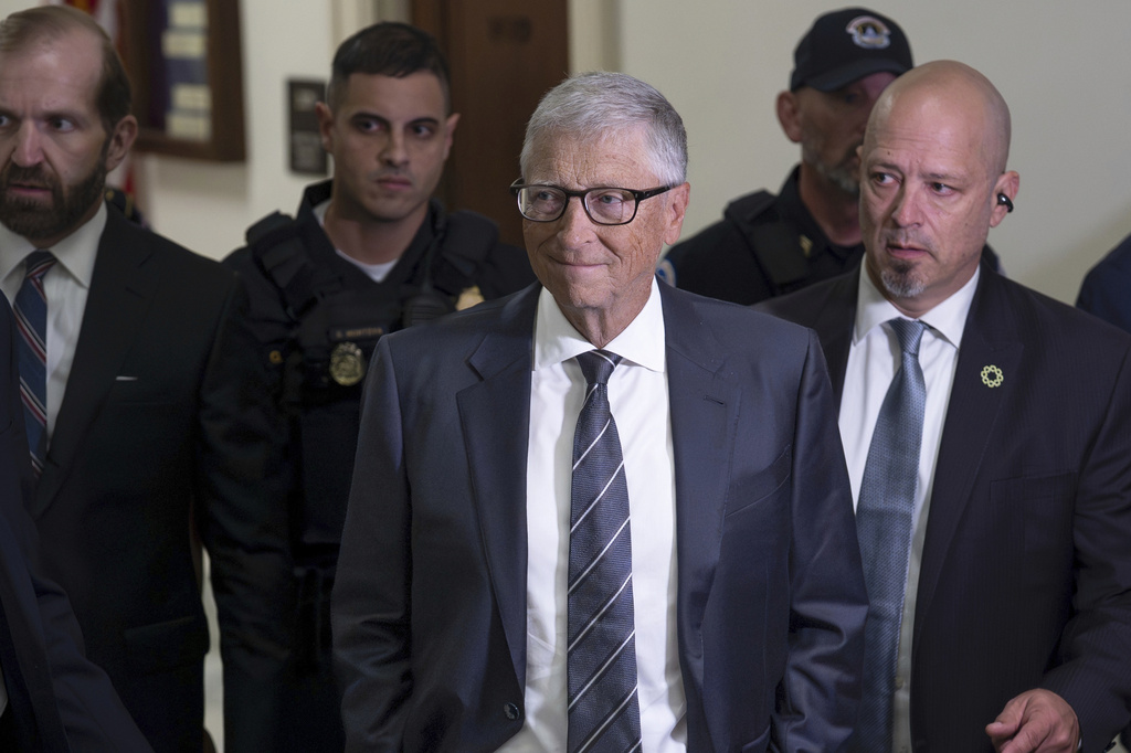 Bill Gates arrives for testimony in a congressional panel’s Jeffrey Epstein investigation