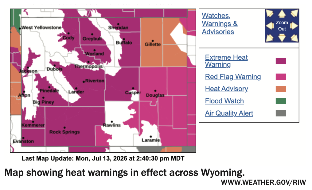 Recent temperatures neared multi-decade highs